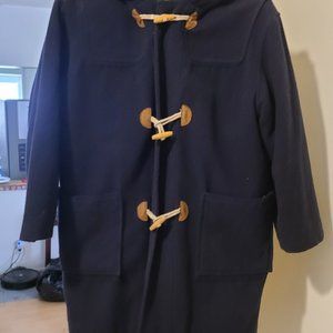 Navy Blue Jacadi Wool Coat